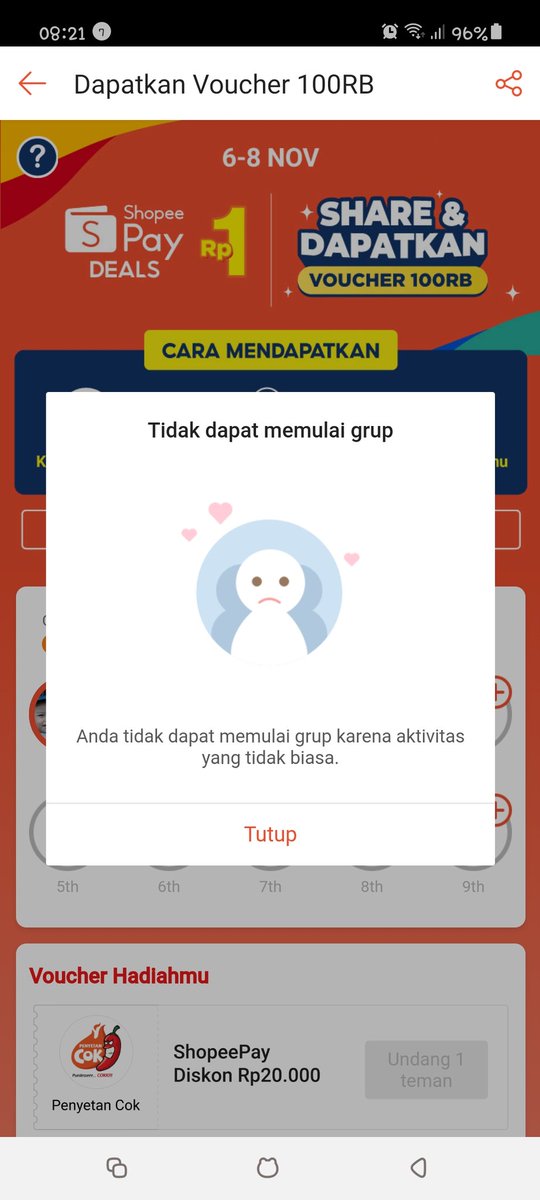 flavialuv's tweet photo. @ShopeeCare @ShopeeID ini kenapa kak? tiba2 kek gini deh.. https://t.co/XjwiXAS1NY