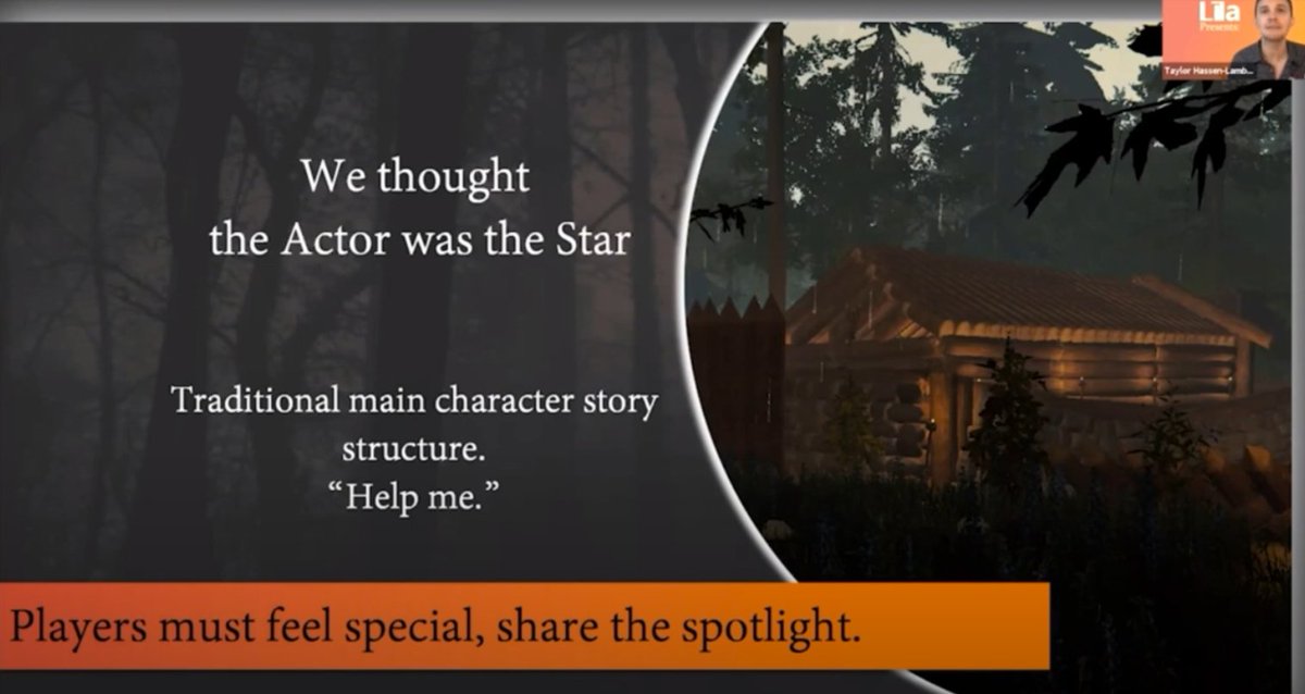 PlayLilaLive's tweet photo. Awesome insights from Taylor during presentation with @Raindance. We are developing a new artistic medium in video games that actually ENGAGES the player unlike anything else we've seen before. #Raindance2020 #actors #setlife #gamers https://t.co/AmVPn9fhQ5