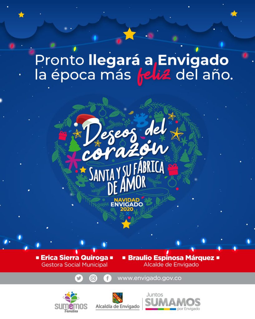 braulioEMarquez's tweet image. ✨🎅🏽 En pocos días, Envigado iluminará los corazones de sus habitantes y visitantes con el  encendido oficial del alumbrado navideño 2020.

¡Espéralo con alegría y sobretodo cosciencientes del autocuidado, para que vivamos la navidad 2020 en familia y sobretodo con mucha salud!👨‍👩‍👧‍👦