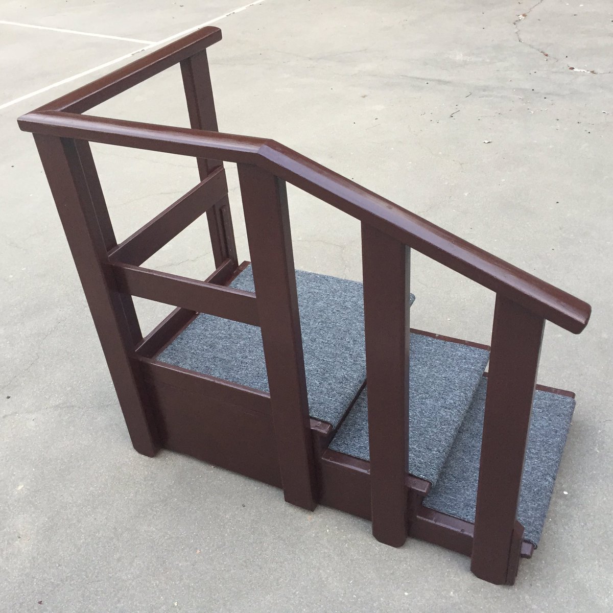 christashima's tweet image. Weekend project ended up taking 6 days. Finally done: New step unit to help mom get in and out of bed. #DIY #octogenarians #pandemicproject