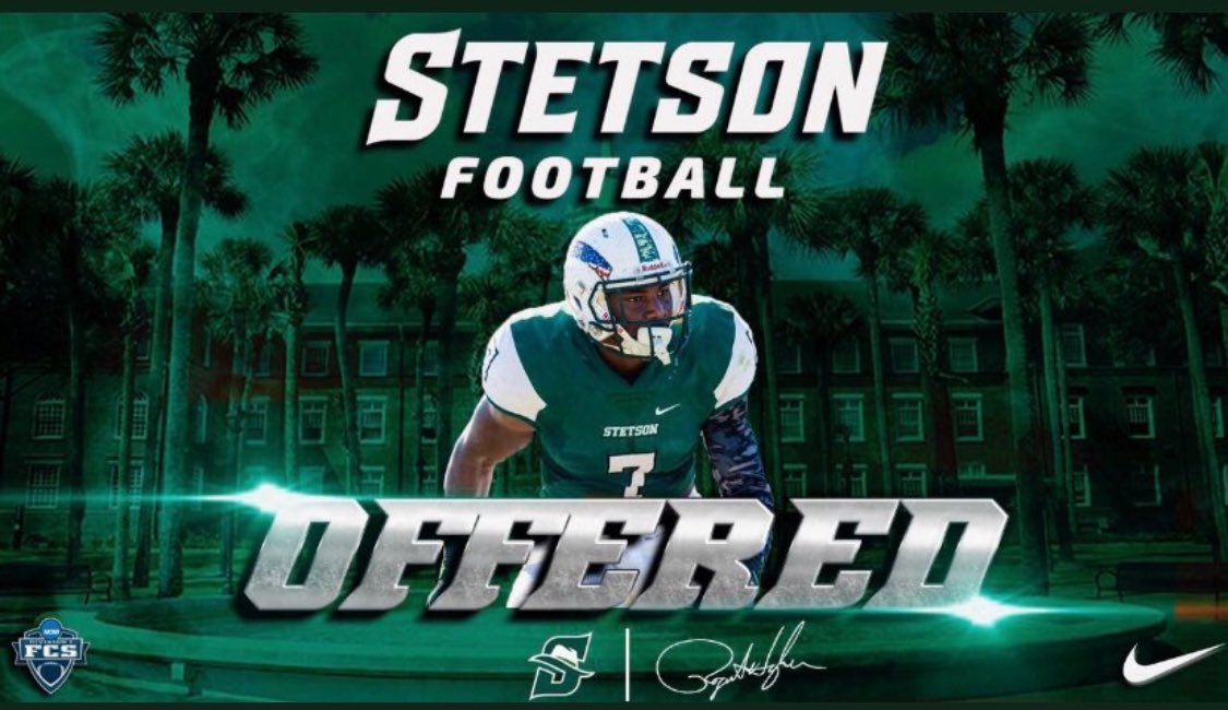 cwill13_savage's tweet photo. After great conversations with @Coach_Jackson2 I’m thankful to receive my first D1 offer from Stetson University https://t.co/R5QlBaMrdi