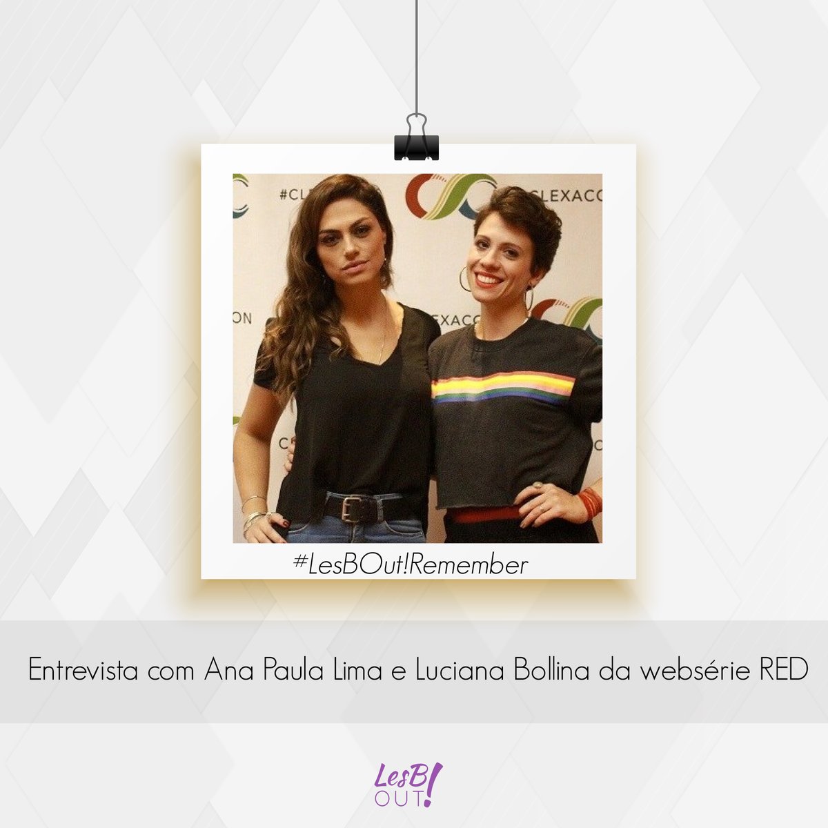 lesbout_br's tweet photo. No #LesBOutRemember de hoje vamos reler a entrevista que realizamos com Ana Paula Lima e Luciana Bollina, de @red_brasil. Quem mais aqui ama #Meliz?🏳️🌈
Só clicar neste link: https://t.co/Dph5E7OVKl
#REDwebseries #LGBTQIA #FBF https://t.co/bVRnnFLkNF