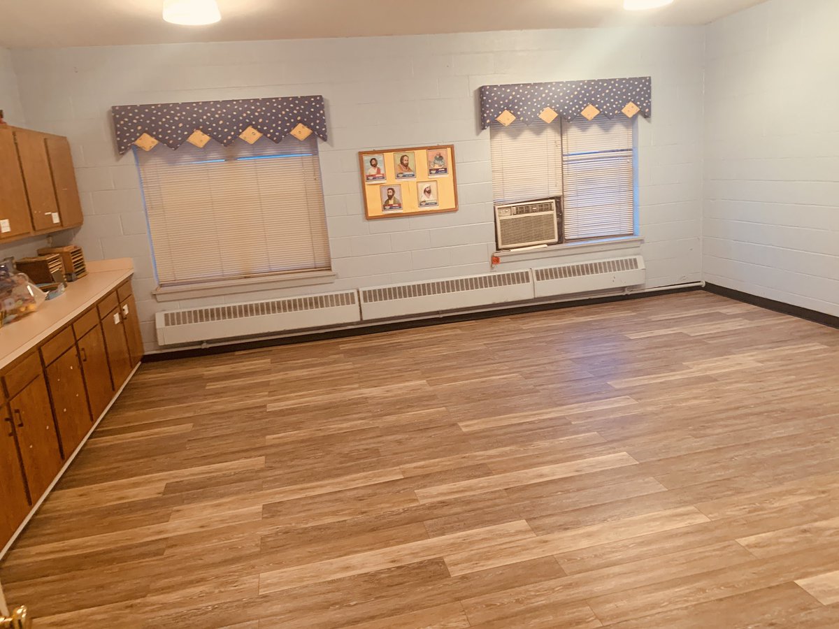 DerykHayes's tweet photo. New flooring and fresh paint. Sprucing up and preparing space for children. We will be adding some new window coverings and updating the technology in these rooms as well. Children are important to God and children are important to us.
#CaringAndCommitted https://t.co/wOm1swGaZZ