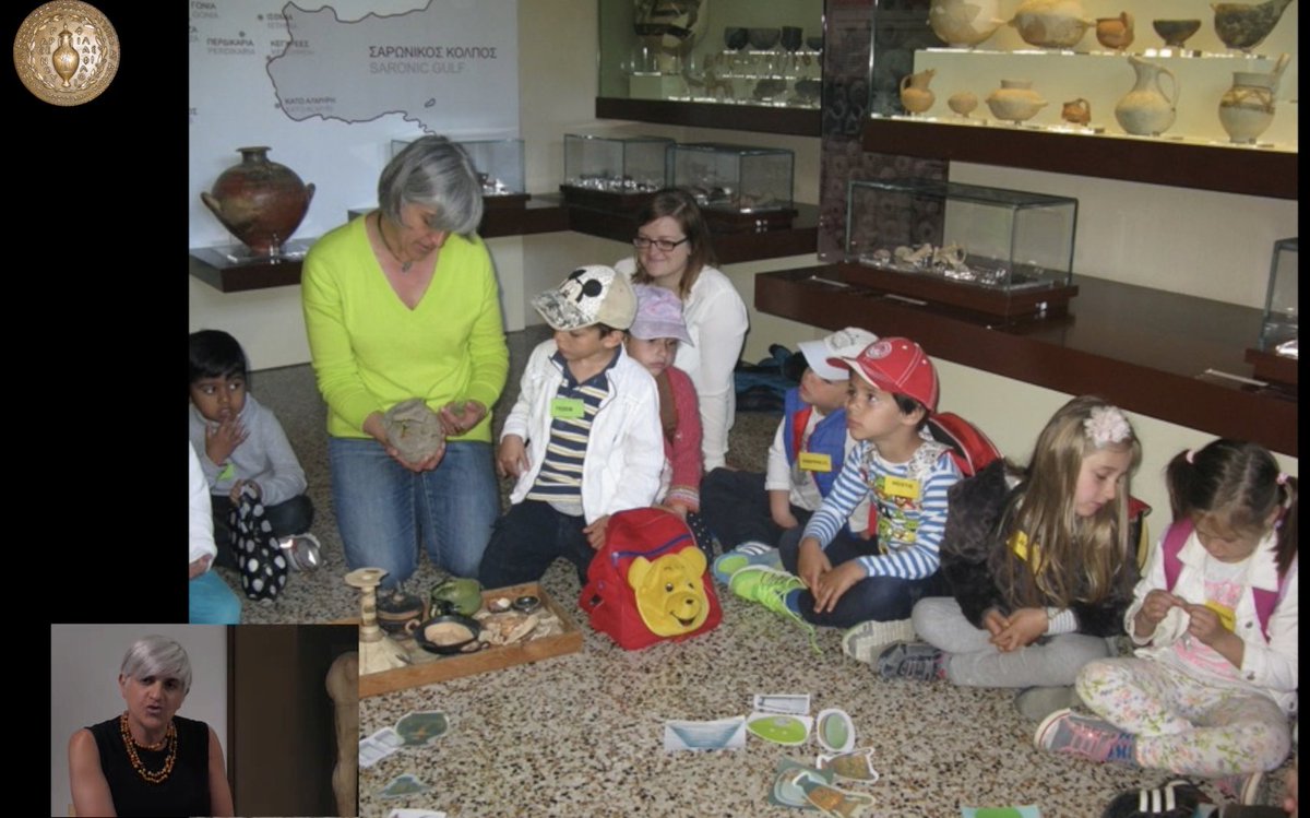 Tzonou and Gizas give their talk from the museum at ancient Corinth, a place they feel very passionately about sharing with the rest of the world. Tzonou’s goal with the museum and excavations at Corinth is to create a space that reaches a wide audience, adults and children alike