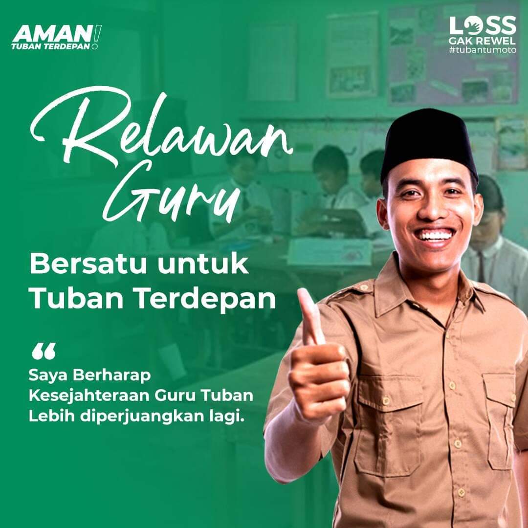 ana_khoz's tweet photo. Guru Tuban makin sejahtera duwe pemimpin koyok Mbak Ana De Anwar. Siap menjadi pemimpin Tuban. Los gak rewel. coblos nomer 1. #TubanTumoto #TubanAman #TubanTerdepan #Aman #exploretuban #infotuban #tubanterkini #tuban #lossGakRewel #pilbuptuban #pilbup2020 #pilkadaserentak https://t.co/vXAj4GkDl1