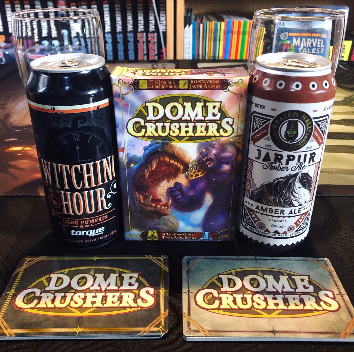 theuntappedtab1's tweet photo. It’s looking like the new episode of #TheUntappedTable will be dropping later this evening!! #domecrushers #floodgategames #craftbeer #boardgames #cardbattling https://t.co/vZEaMrnNGR