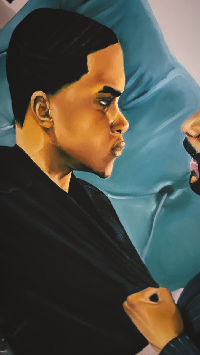 slimbayless_'s tweet photo. Hey y’all, I ain’t want nothin. 
Just came here to show a commissioned piece i finally finished 🤦🏽‍♀️.  
#power https://t.co/VMu8Lwva8o