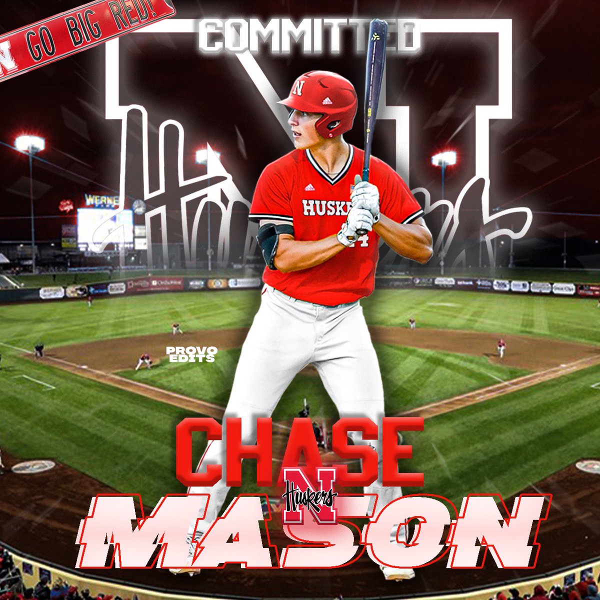 Chase_Mason11's tweet photo. Truly blessed, thankful for the opportunity @Husker_Baseball @LanceHarvell 
#Committed #GBR https://t.co/TaXzc7Hqxf