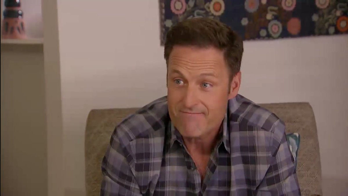 emilylongeretta's tweet photo. Chris Harrison's reactions to Clare saying she and Dale are in love and that he's her "person" ... are my new favorite things. #TheBachelorette https://t.co/rU0qbSDWnj