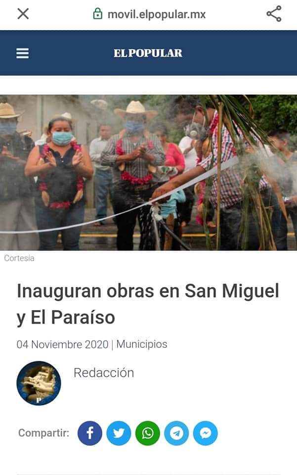 #HuitzilanEnMedios

Inauguran obras #SanMiguel y #ElParaíso