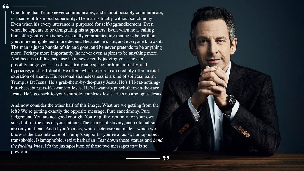 Jason's tweet image. So well said @SamHarrisOrg
