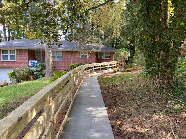Our <a href="/GeorgiaAquarium/">Georgia Aquarium</a> project team built a ramp with <a href="/RTatlanta/">Rebuilding Together ATL</a> to help a local homeowner, Ella Mitchell. The ramp allows her to safely leave the home, enjoy her gardens, and has improved her mental and physical health.