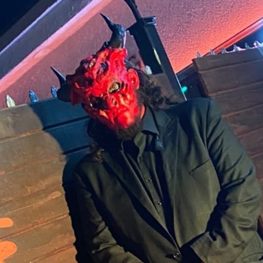 MrMarcus011's tweet photo. This was my Halloween costume I put it on all by myself. How's it look?
#Halloween2020 #halloweencostume #Devil #latexmask #makeup #amaturemakeup https://t.co/X2OA6RxTuc