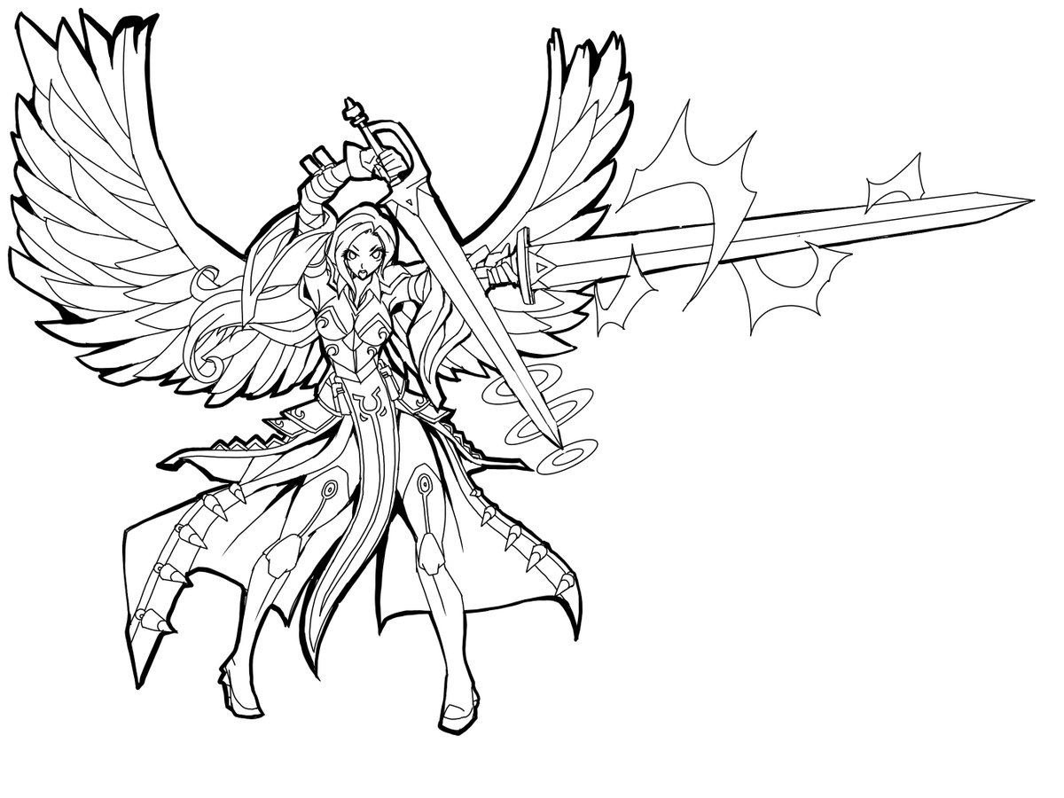 Twitter पर ボンゴ Mtg絵を描く副業イラストレーター Mtg天使描いてみたシリーズ 一度描くのをやめて 再開したときにはどのカードだったか忘れてしまったイラストです いまだにどの天使だったか思い出せない スカートのトゲトゲした部分が思い出すカギっぽい