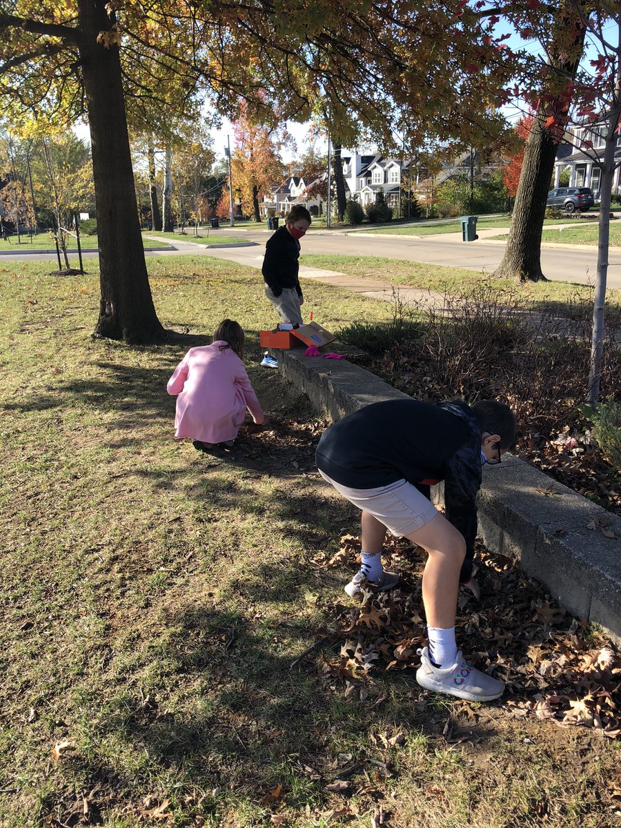 CCLSKBrown's tweet photo. Step 2 of the 5th grade Native American artifact find. Hiding the artifacts and then challenging another group to find them. Archeologists have a tough job! @CCLSLeible @CCLSChargers https://t.co/6RkRKi9fFP