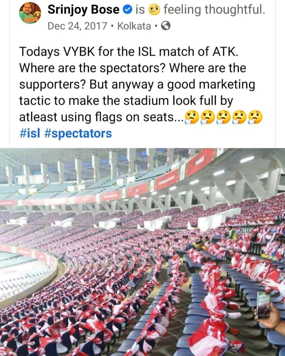 In 2017, they were making fun of #ATK.. Today ATK is the owner of 80% of Mohun Bagan. We don't need Mohun Bagan any more. #RemoveMohunBagan #removeMB .
This club is shame of Indian football.. We have even seen them running away from the field.