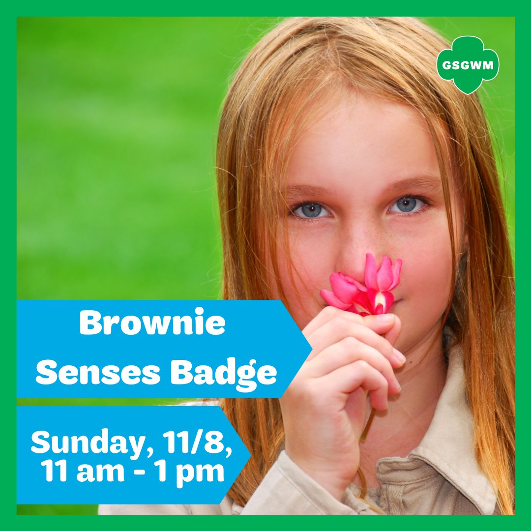 Come join us for a fun Sunday program and earn your Brownie Senses Badge! You have five senses that work together to let you see, hear, smell, taste, and touch the world around you. Explore all of the sensory around you and also through the virtual scre... bit.ly/38gEZfg