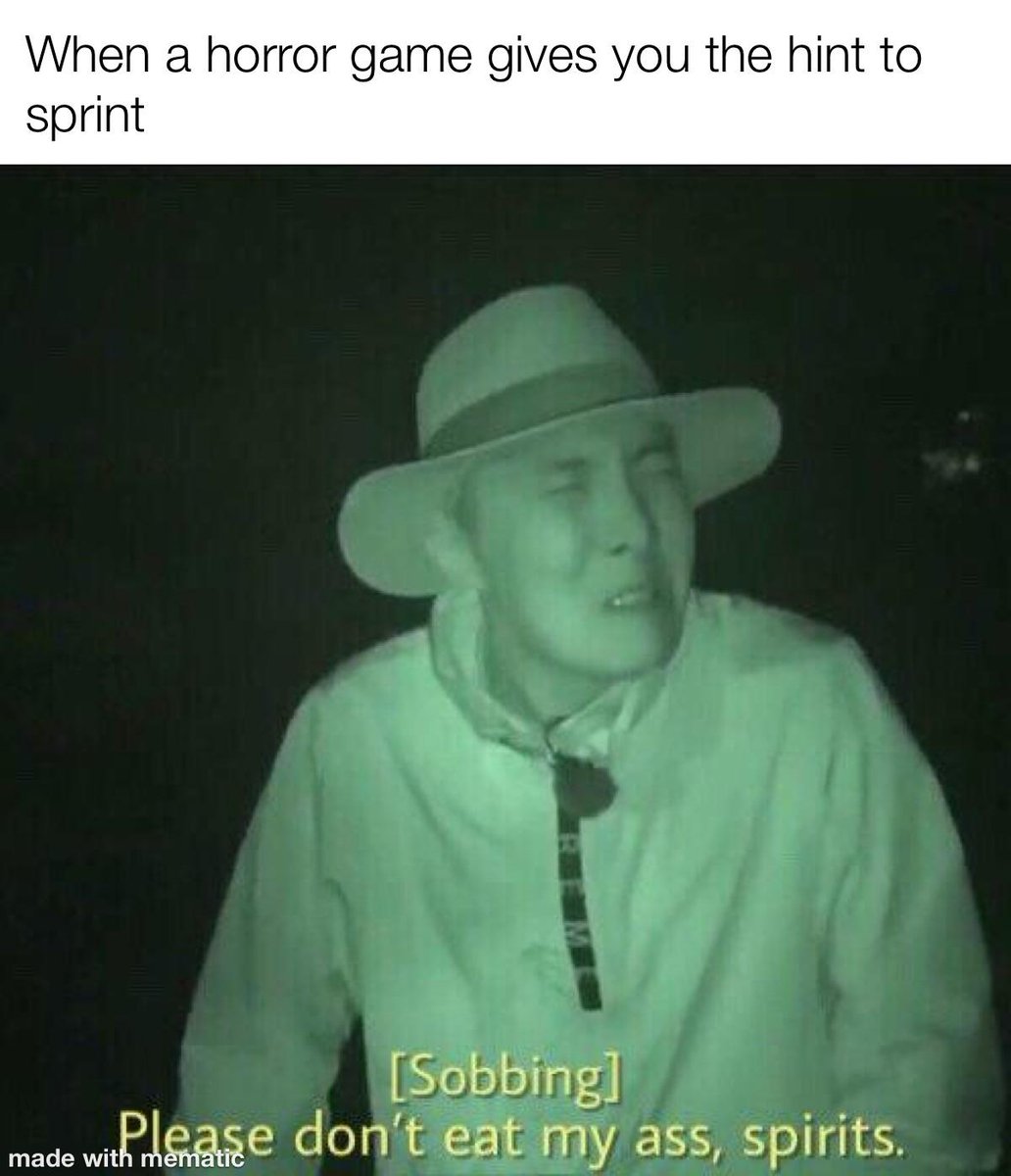 myunclesmemes's tweet photo. The most truly terrifying part of horror games https://t.co/iqYmKPWGCB