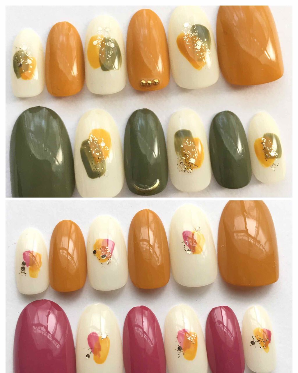 Lips リップス 先日ダイソーで購入したエスポルールネイルシリーズ ネイルポリッシュa ローズパープル とgeneネイル のマスタードイエローでスイートポテトネイルを作りました ぴよまるあずき コスメがわかるハッシュタグ