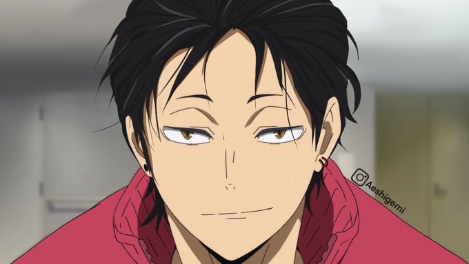 Kuroo with slicked back hair &amp; mullet (requested) ❤️

Artist: Aeshigemi 

#Haikyuu #Kuroo 
