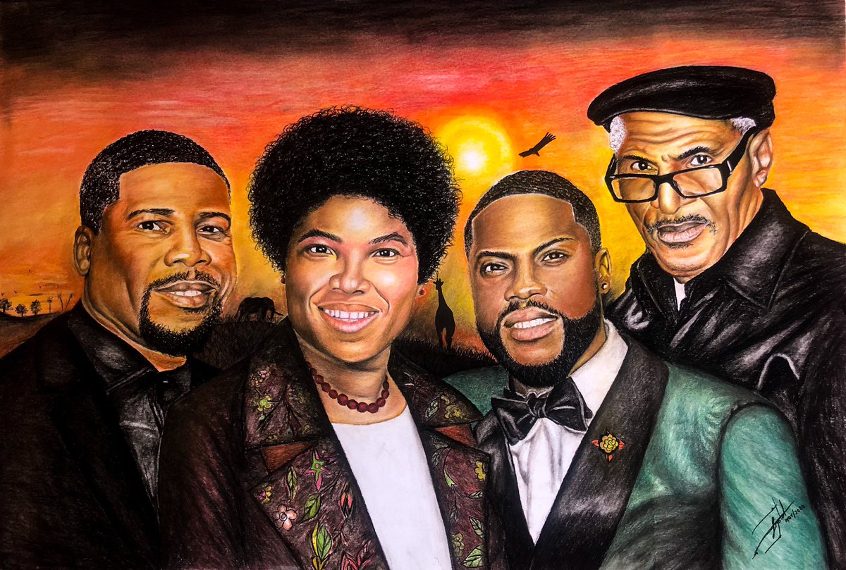 dammycriss_'s tweet photo. My name is Damilola, This is how I love to make the world happy, putting smile on faces, creating memories with outstanding art pieces. Here’s is a picture I bet @KevinHart4real never had, I created this, in beautiful memories of his late mum. Kindly retweet till he sees this. https://t.co/D42tjkN0VG