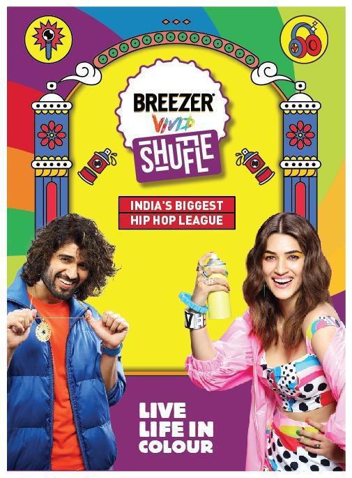 VdSidharth's tweet photo. Hey,
BREEZER Vivid Shuffle is back with Season 4 in an all-new avatar led by @kritisanon and @TheDeverakonda as the brand ambassadors.
#VijayDeverakonda
#kirtisanon
#BreezerVividShuffle https://t.co/LKzET0MMQy https://t.co/MRWigNZNWc