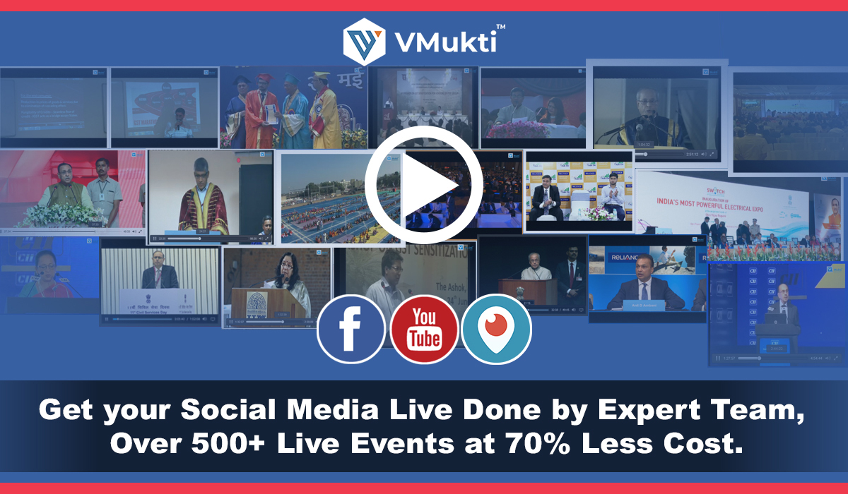 VMukti's tweet image. Make your event live on social media platform VMukti provides you with Live streaming solution.
For more information contact us at +91-9687779999
#livewebcasting #livestreaming #liveevent #webcasting #webinars #videoconferencing #multiplestreaming #socialmediastreaming#conference