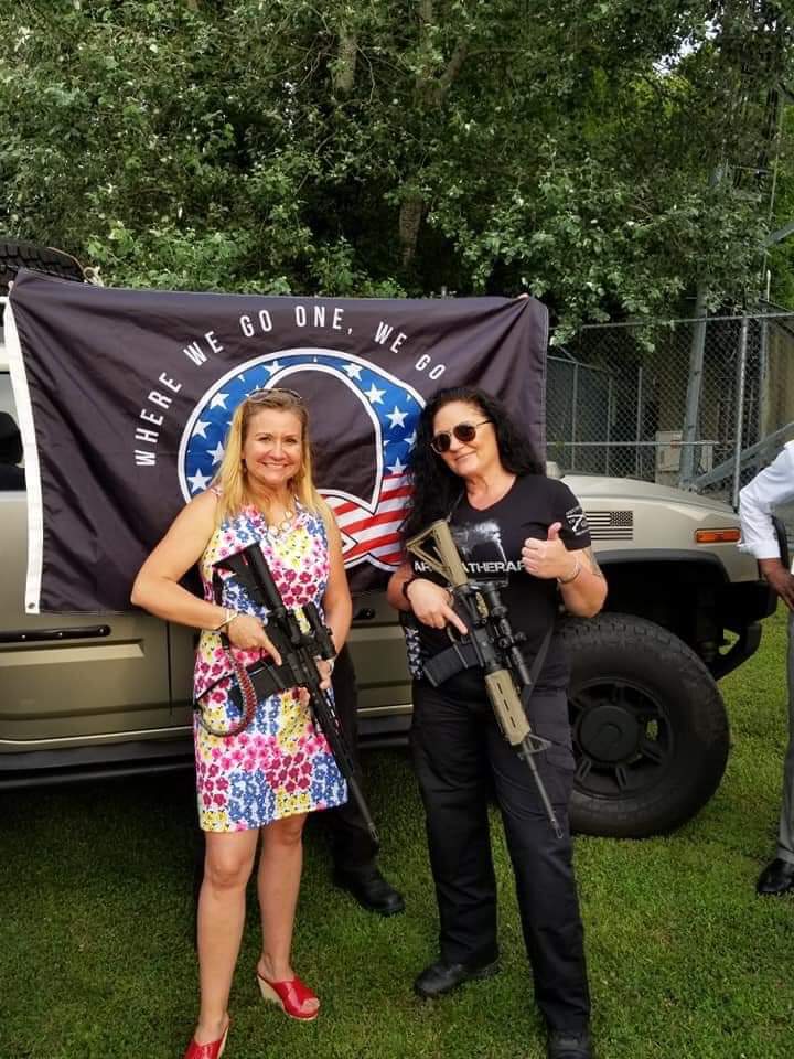 Here is another picture of Virginia State Senator Amanda Chase with the Hummer