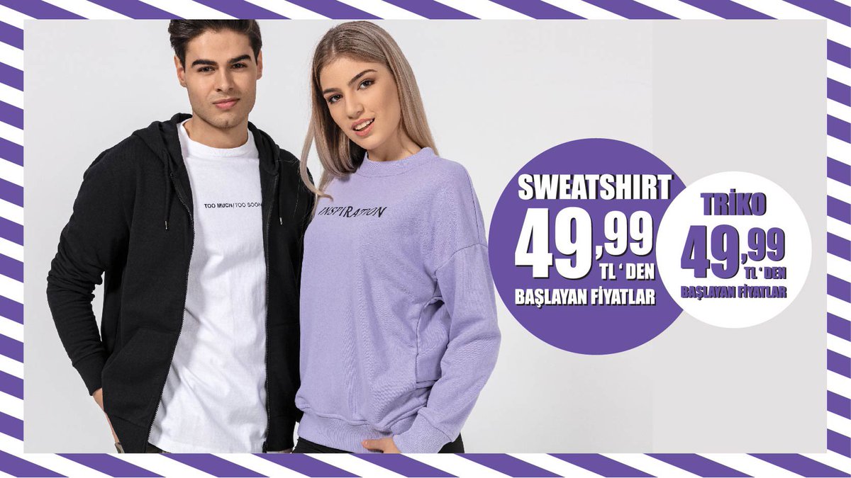 collezione's tweet photo. Bahar aylarının gözdeleri sweatshirt ve trikolar #collezione farkıyla 49,99’dan başlayan fiyatlarla! https://t.co/1yHwoZ9iFZ
