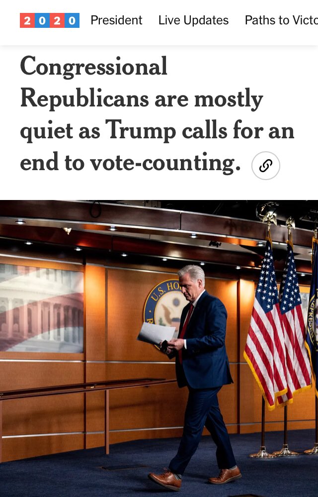 Heaven forbid our democracy rely on the actual counting of votes. BTW, just because you don’t like the votes doesn’t mean they are fake, illegal, etc. The same  applies to truth, science, etc. If Trump is voted out, let’s deal with the complicit cronies next.