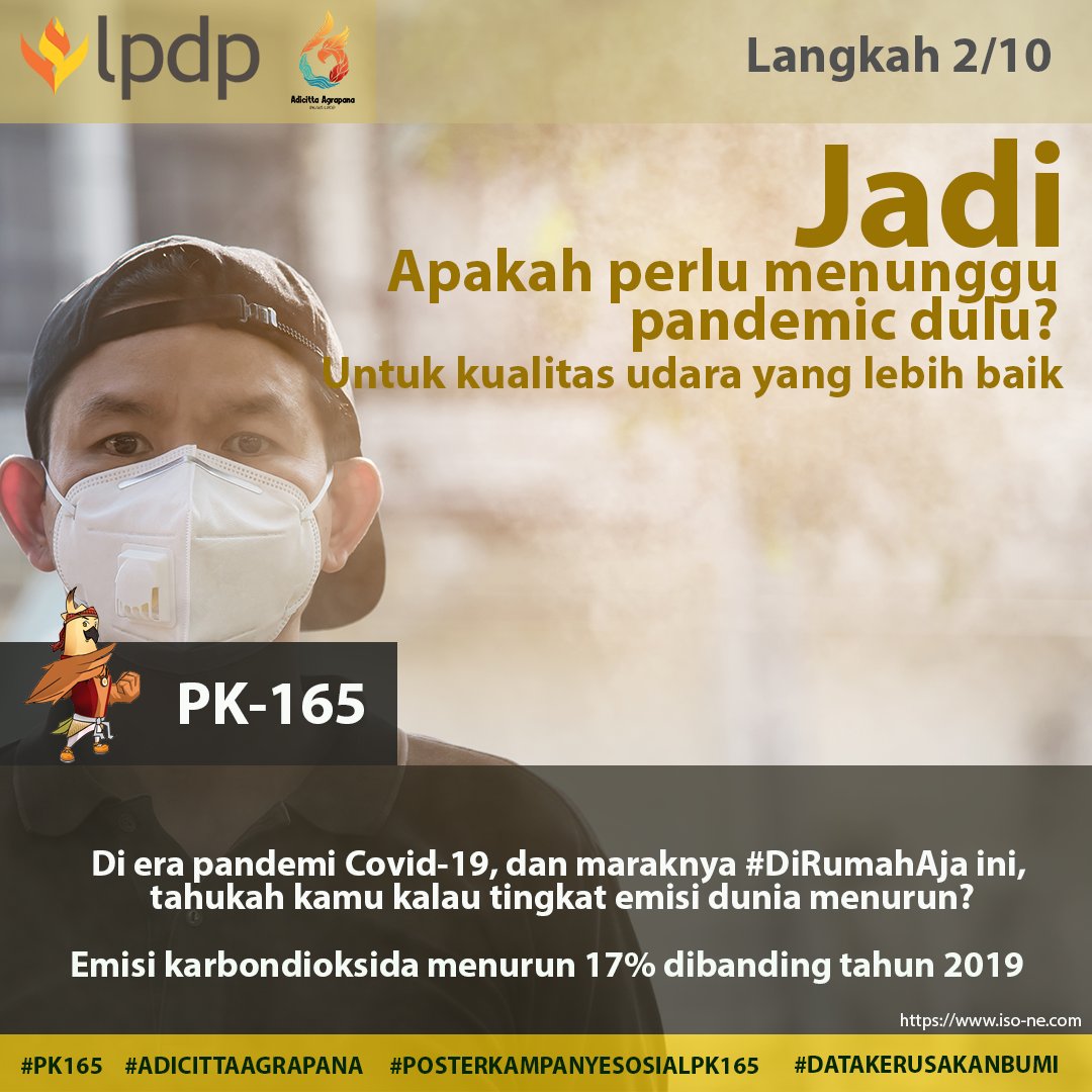 youngothiwi's tweet photo. Mari kita menjaga bumi -Jaga bumi, hidup lestari-

IG: @lpdp_ri
FB: @lpdpkementeriankeuanganri
Twitter: @LPDP_RI
Linkedln: @Lembaga Pengelola Dana Pendidikan

#DiriUntukNegeri
#SDMUnggulIndonesiaMaju
#AkuPastiMengabdi

#LPDP_pk165
#adicittaagrapana    #posterkampanyesosialPK165 https://t.co/qhLe5nd8T2