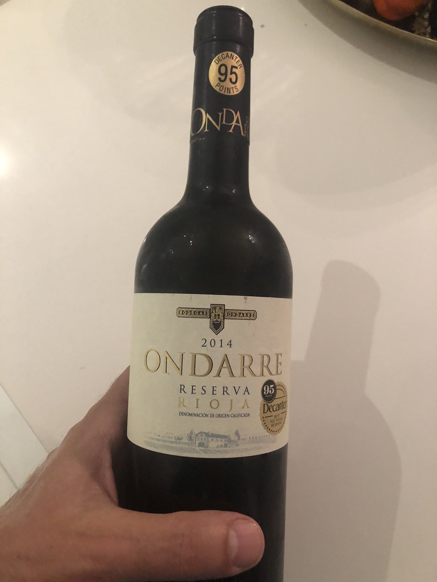 Spainguru's tweet photo. Worth every one of the 95 points awarded by Decanter! Congrats @HidalgoImports and @BodegasOndarre https://t.co/DjWuFY4j62