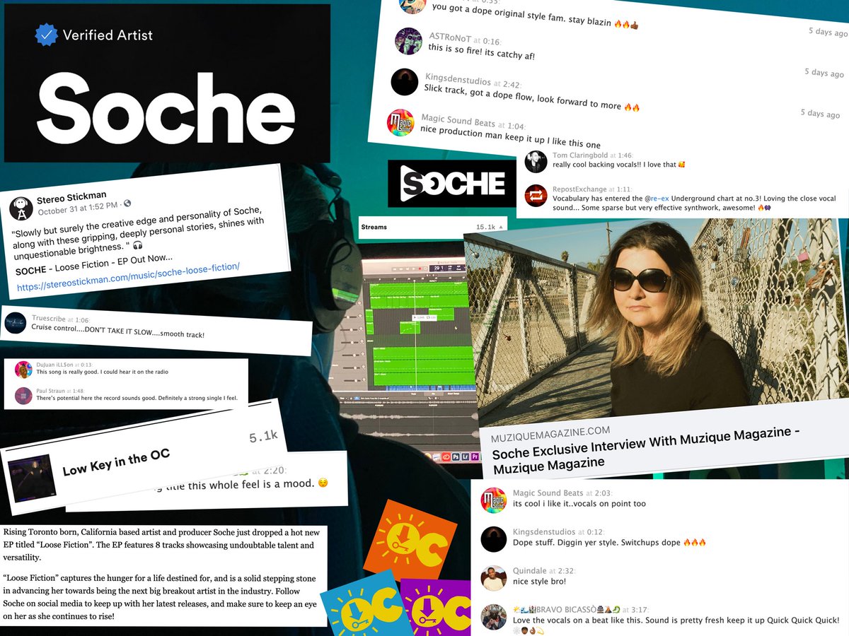 playsoche's tweet photo. How it’s going ➡️ How it started.

THANK YOU for all the support in this first week of #LOOSEFICTION

LISTEN NOW if you haven’t already! Link in bio.

#art #music #producer #rap #rapper #soundcloud #spotify #apple #song #songs #hiphop #twitter #party https://t.co/fIWgHj4mpc