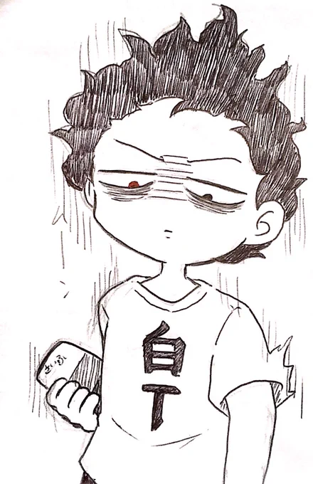 描けば出る…描けば出る……
(素振り) 