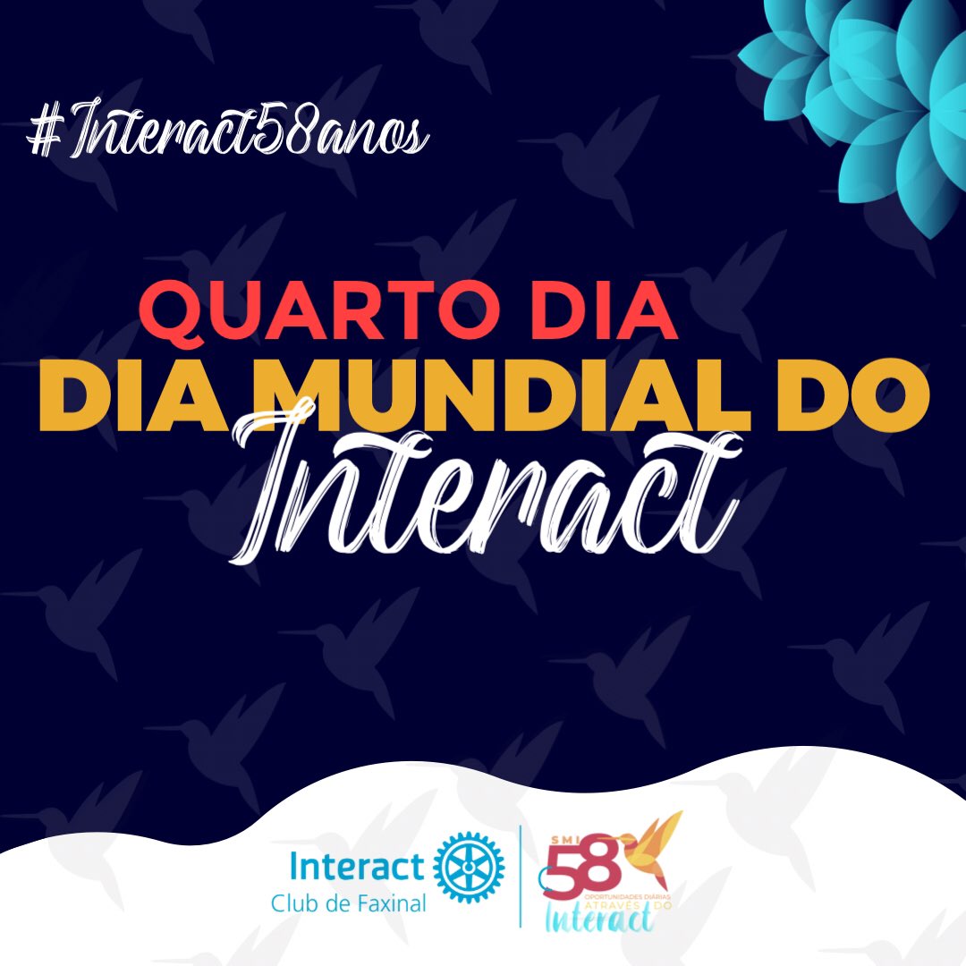 icfaxinal's tweet photo. 4° dia: Dia Mundial do Interact ⚙️

O Interact Club produziu um “manualract” com alguns de nossos tempos de gestão 2015 até agora. 💙

#interact58anos #smi2020 #ic4710 #interactfaxinal https://t.co/4I3U1eIEMc
