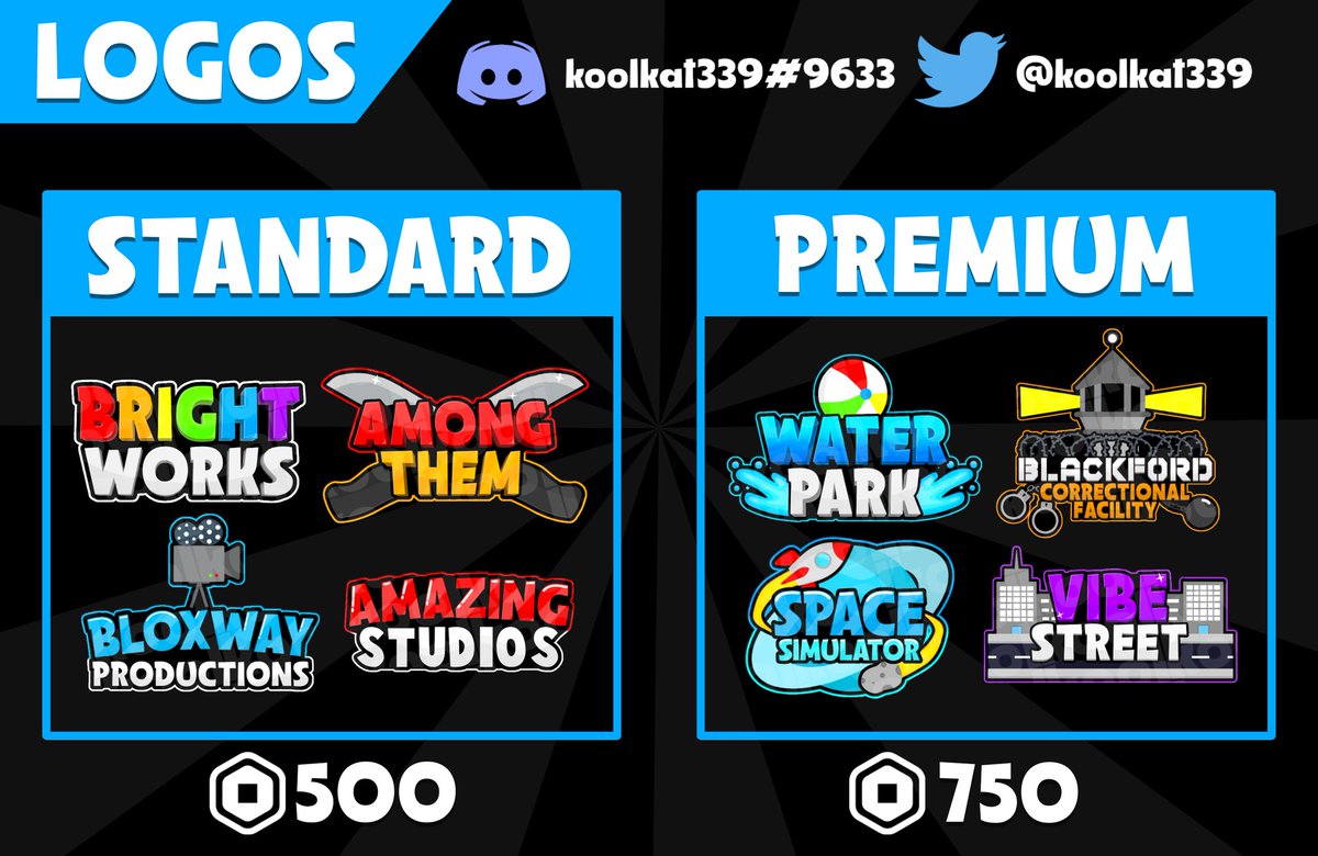 Commissions are OPEN!

You may pay through group funds or gamepass ( you'll have to pay 30% tax, standard will cost R$ 714 and premium R$ 1071 )

#Roblox | #RobloxDev | #RobloxGFX | #robloxart | #Robloxlogos