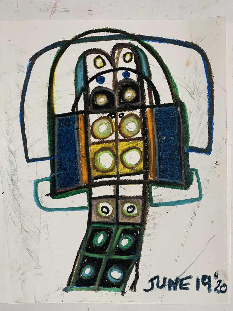BlockDoubt's tweet photo. #speakermeeting 11x14 #oilpastel #chrisluttrell https://t.co/IbagOzHsbr