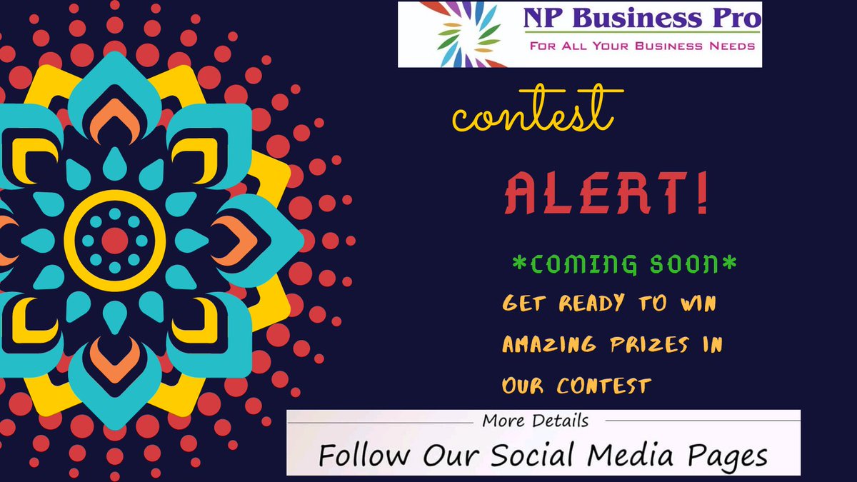 NPBUSINESSPRO1's tweet photo. Diwali Contest Alert!!
Get Ready To win Amezing Prizes In Our Diwali Contest 
       !!Coming Soon!!
#DiwaliContest
#ContestAlert
#Giveaway
#DiwaliGifts https://t.co/PK4bPCaxm7