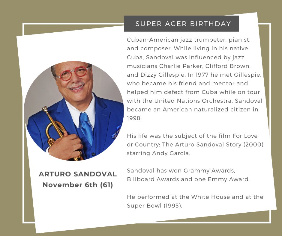 Happy Birthday Arturo Sandoval! 