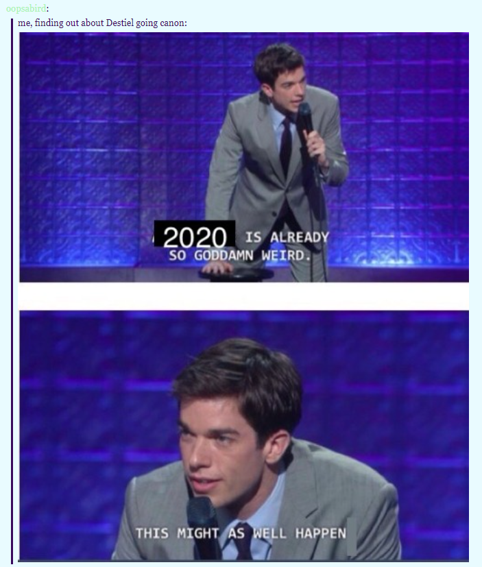 for everyone who left tumblr in 2018, i bring you news from the old country  #destiel