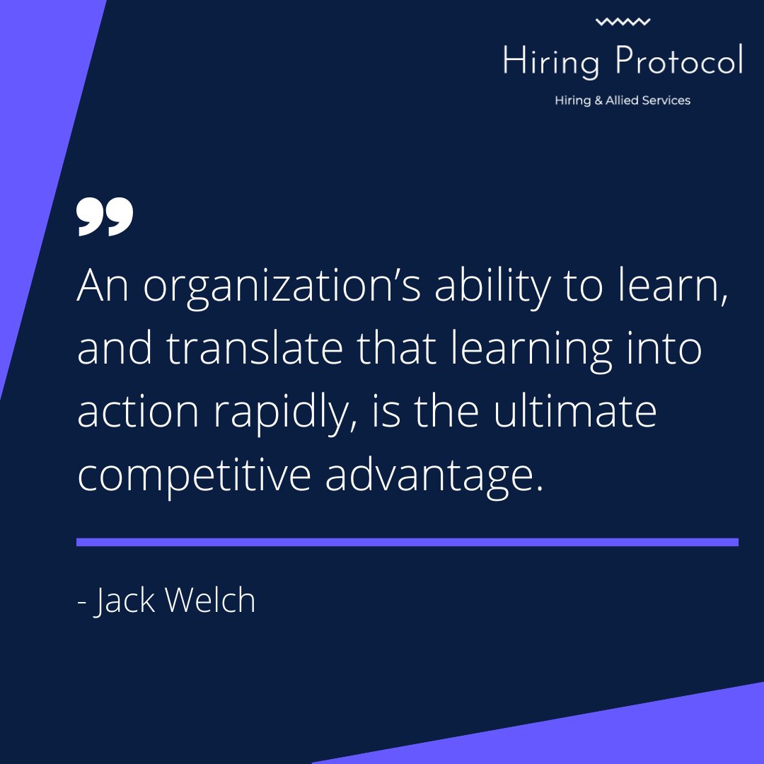 JoinWeAre1's tweet image. Rapid changes in the business environment necessitates organizations to continually acquire knowledge in order to adapt. Organizational learning is critical for long term business success. 

#hiringprotocol #organizationallearning #leadership #knowledge #successtips #expertadvice