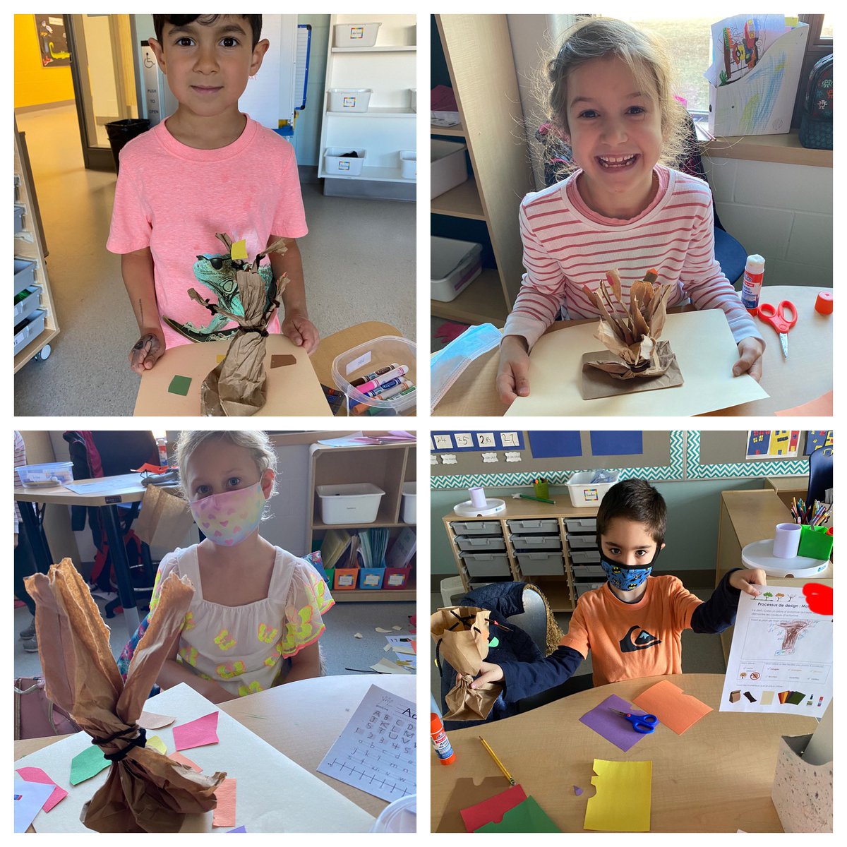 Michelle_Bourge's tweet photo. Design process was in full force this week! We made a representation of a tree in autumn. Criteria: 1) stand on its own  2) show at least 4  colours. These students demonstrated  lots of creativity and great problem solving skills! #SageCreekLRSD #ESCSmastery #ESCSindependance https://t.co/dZqVLDbLKD