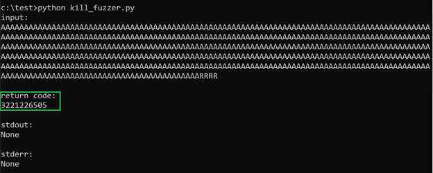 bohops's tweet photo. Exploring the WDAC Microsoft Recommended Block Rules: kill.exe

kill.exe is an interesting SDK #lolbin. Instead of loading unsigned code through deserialization or through some script host trampoline magic, kill.exe appears to bypass WDAC b/c it is vulnerable to buffer overflow https://t.co/mU8nzTurYl