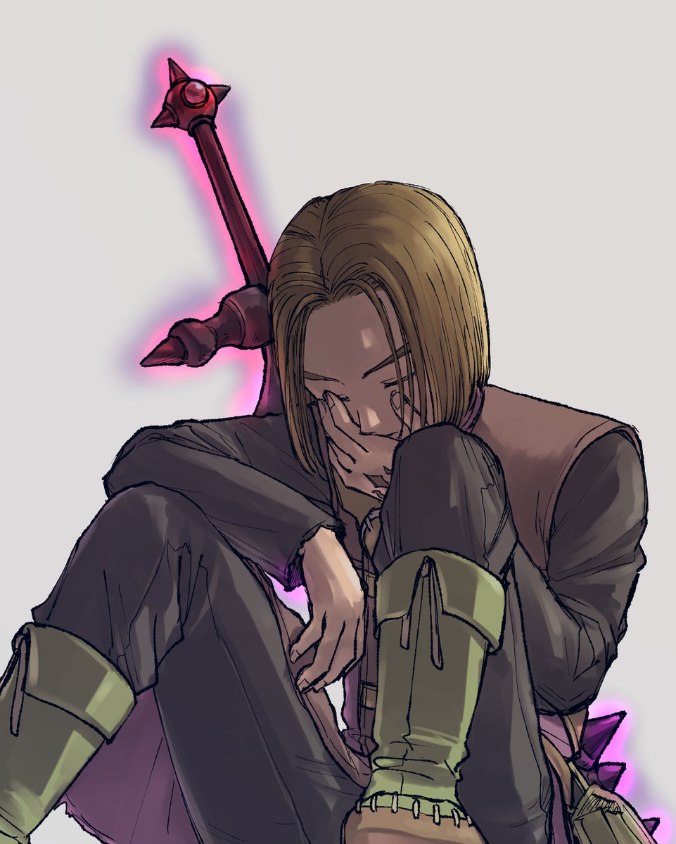 「#2020年11月DQ11主人公強化月間
#2020イレブン強化月間 
背負う 」|ペクチンのイラスト