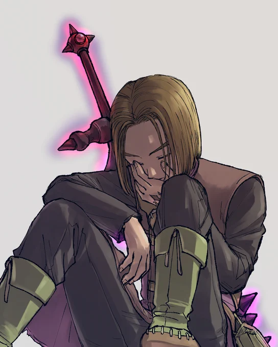 #2020年11月DQ11主人公強化月間
#2020イレブン強化月間 
背負う 