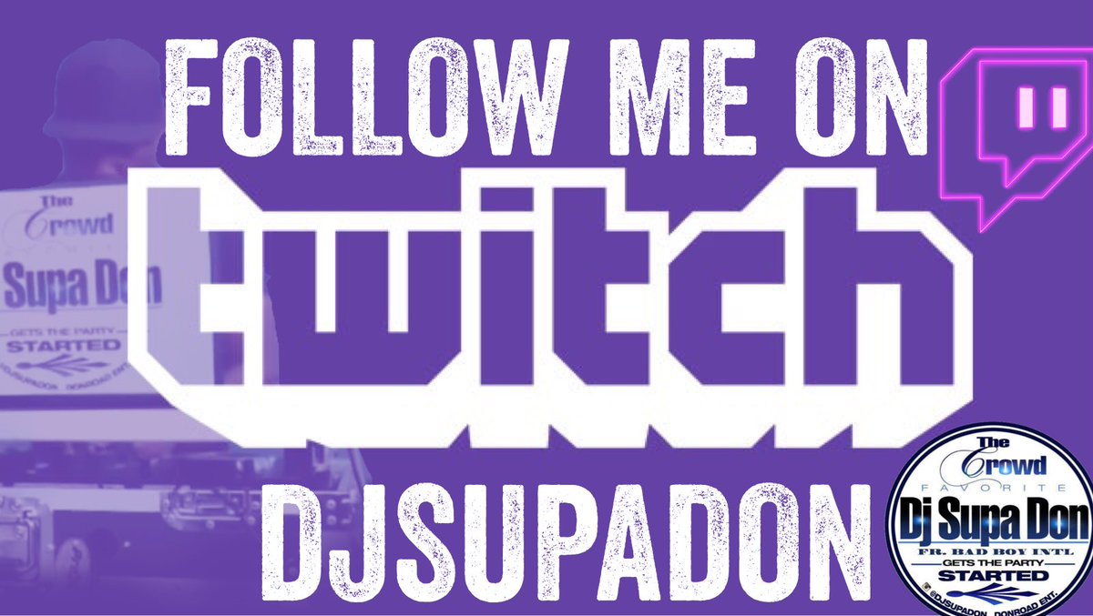 djsupadon's tweet photo. FOLLOW ME ON TWITCH LETS GO🔥🔥💪🏾 https://t.co/1WFWsseQX7