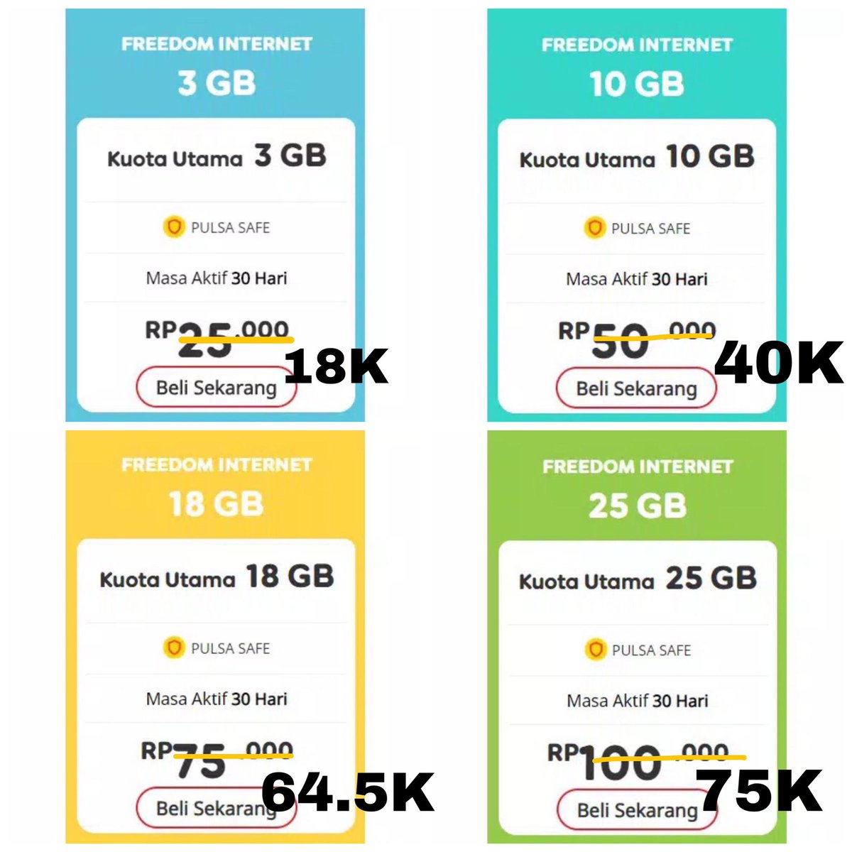 AnemoneOfc's tweet photo. KUOTA INDOSAT PALING MURAH‼️ https://t.co/D31xfN8p9B