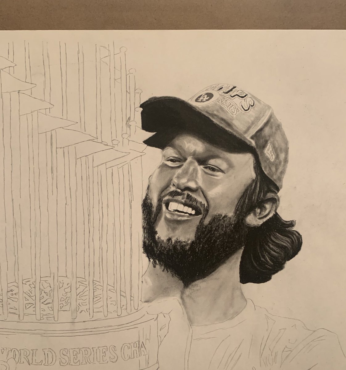 Little in progress update of Kersh #Dodgers #WorldSeriesChamp