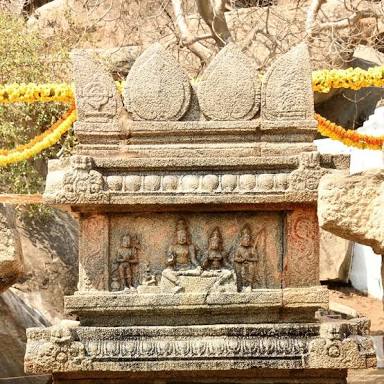 Vyasaraja theertha Avatar of Shri prahalada maharajaGuru of Krishna DevarayaWrote tatparya Chandrika Brindavan is in Hampi