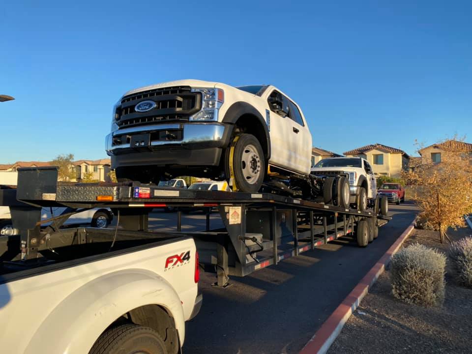 PeoriaFord's tweet photo. Trucking Thursday! Two more units headed north! Interested in some of these for yourself? Call the Peoria Ford Commercial Fleet Sales Team today at (623) 523-6151. #WeOwnWork https://t.co/E2ssPX762x